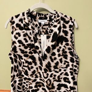 Calvin Klein leopard blouse